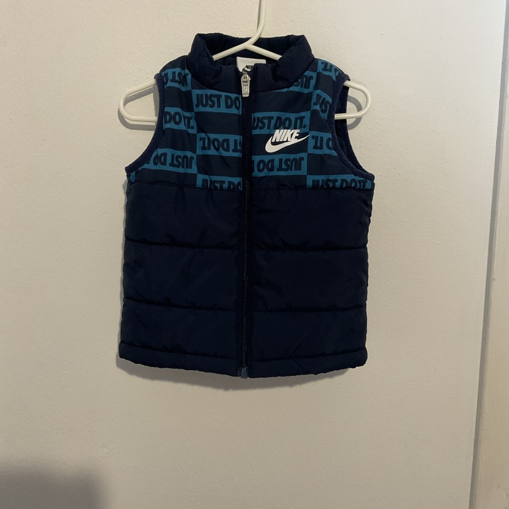 Nike Navy and Light Blue Puffer Vest 24 month